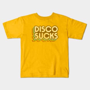 Disco Sucks (version 2 - faded) Kids T-Shirt